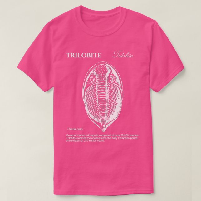 trilobite vintage biology print T-Shirt (Design Front)