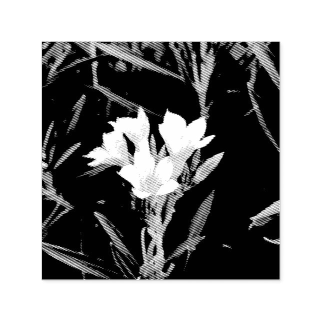 Trilogy flower stems  self-inking stamp (Design)