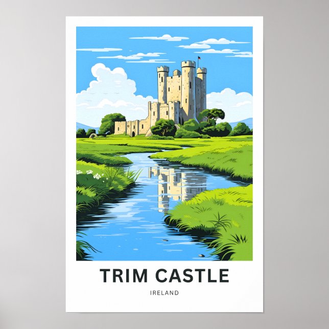 Trim Castle Ireland Travel Print (Front)