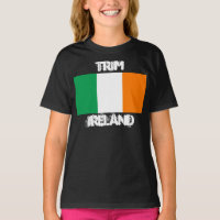 Trim, Ireland with Irish flag Kids