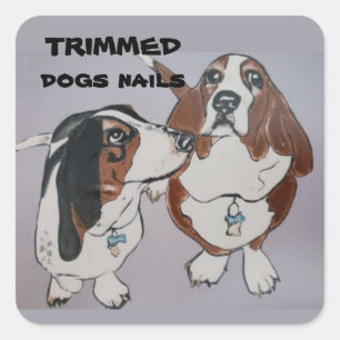 trimmed dogs nails Classic Round Stickers
