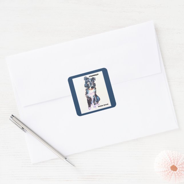 trimmed dogs nails Classic Round Stickers (Envelope)