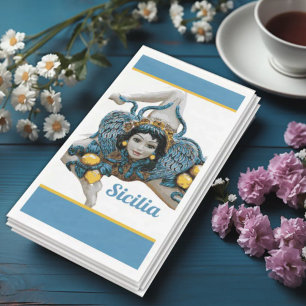 Trinacria of Sicily Three-Legged symbol Sicilia  Napkin