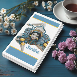 Trinacria of Sicily Three-Legged symbol Sicilia  Napkin