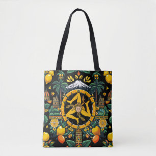 Trinacria Sicilian Design  Tote Bag