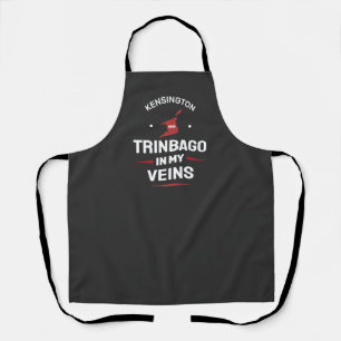 Trinbago in My Veins   Trini Pride BLACK Apron