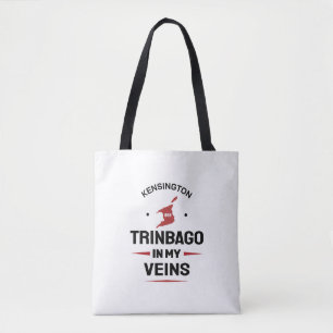 Trinbago in My Veins Trini Pride WHITE Tote Bag