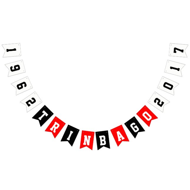 TRINBAGO (Year Changeable) Independence Bunting (All)