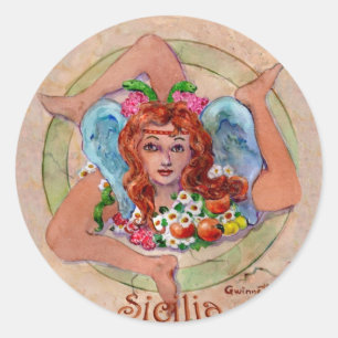 Trincircle2 Classic Round Sticker