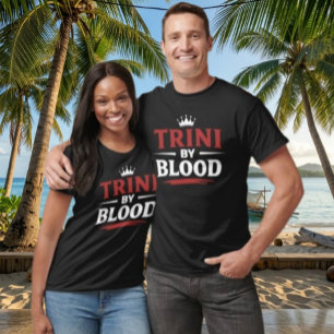 TRINI by BLOOD - RED and WHITE TEXT T-Shirt
