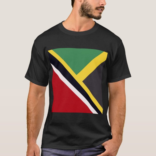 Trini Jamaican Flag | Trinidad Jamaica Flag Men Wo T-Shirt (Front)