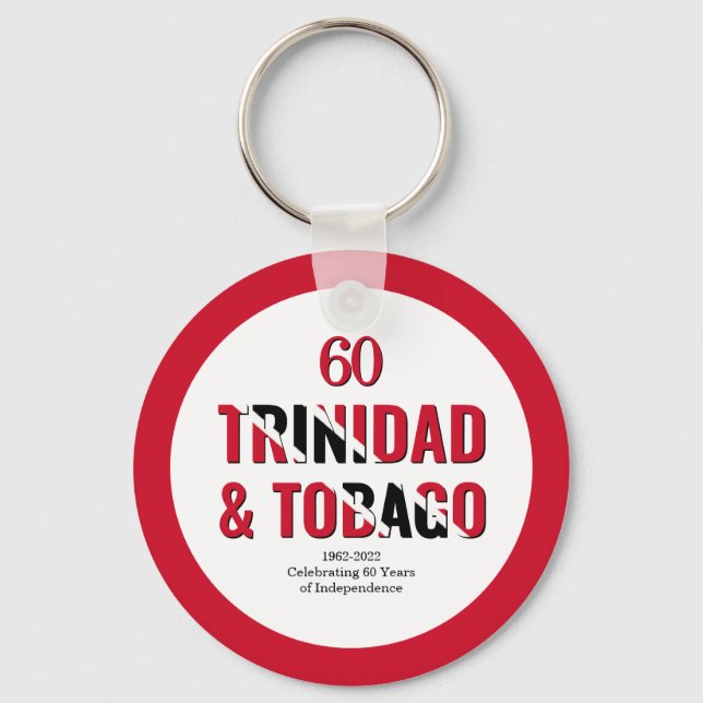 TRINIDAD 60th Anniversary Independence Key Ring (Front)