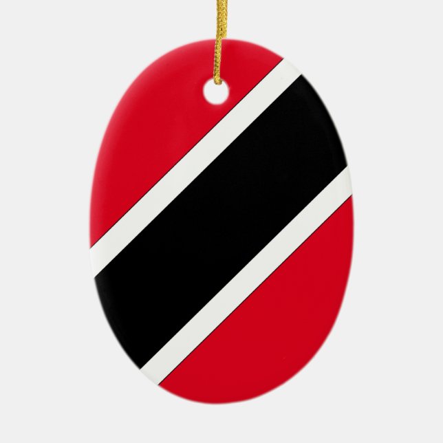 Trinidad and Tobago Ceramic Tree Decoration (Front)