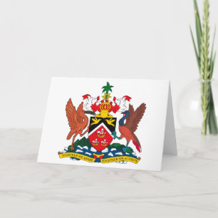 Trinidad And Tobago Coat of Arms Greeting Card