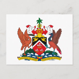 Trinidad And Tobago Coat of Arms Postcard