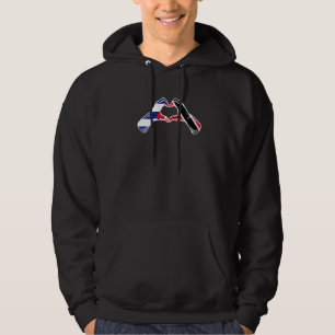 Trinidad And Tobago Cuba Flag Heart Mix Heritage   Hoodie
