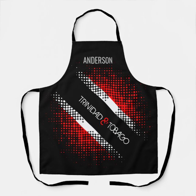 Trinidad and Tobago Dot Flag with Name Apron (Front)