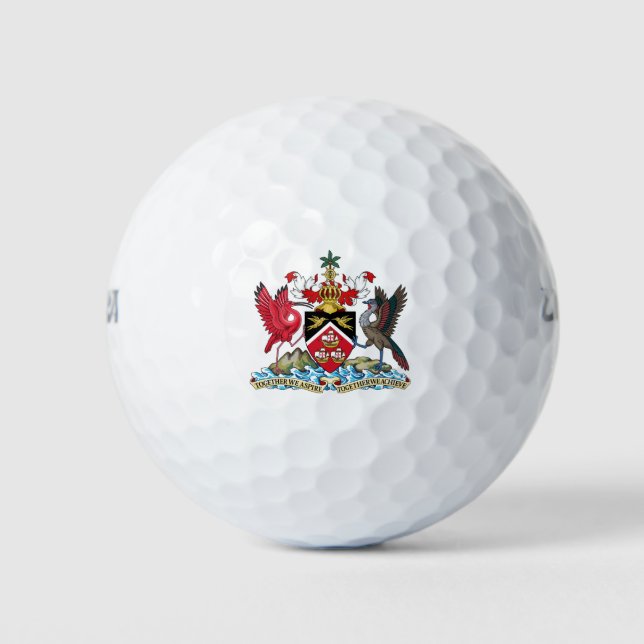 trinidad and tobago emblem golf balls (Front)