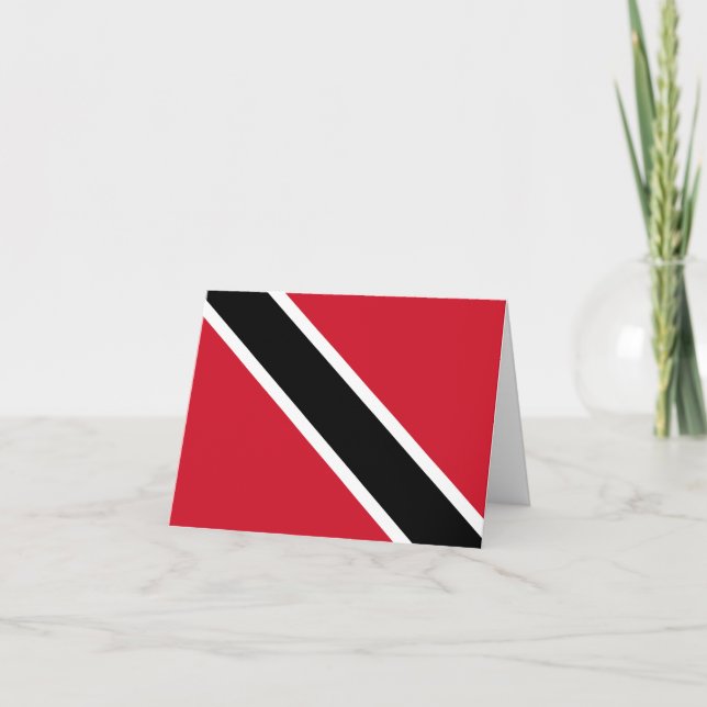 Trinidad and Tobago Flag Card (Front)