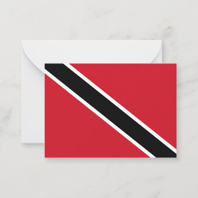 Trinidad and Tobago flag Card (Front)