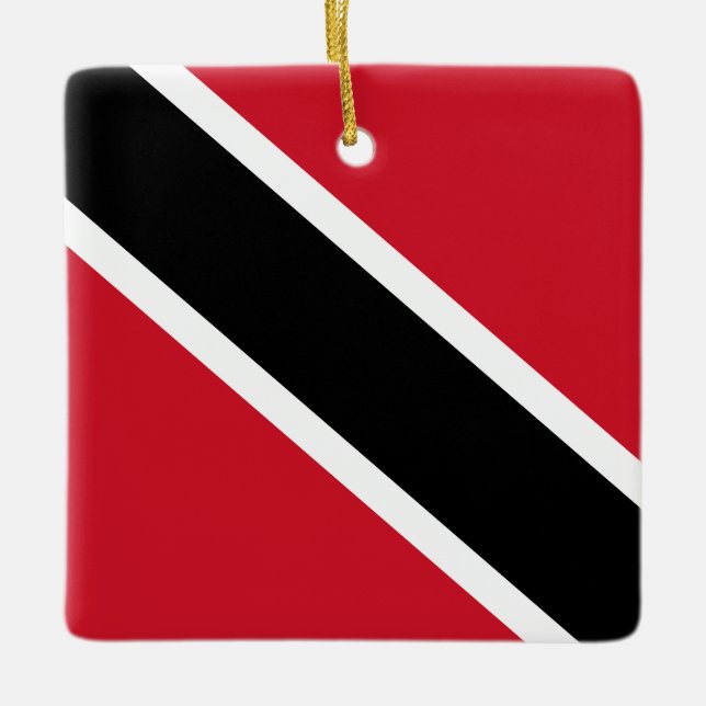 Trinidad and Tobago Flag Ceramic Ornament (Front)