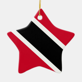 Trinidad and Tobago Flag Ceramic Tree Decoration