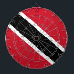 Trinidad and Tobago Flag Dartboard<br><div class="desc">National flag of Trinidad and Tobago The Trinidad and Tobago flag is a tricolour flag with a diagonal black and white band against a red background. It was adopted in 1962, and has a 2:3 ratio. There are many more products with Trinidad and Tobago designs in The Flag Gift Shop...</div>