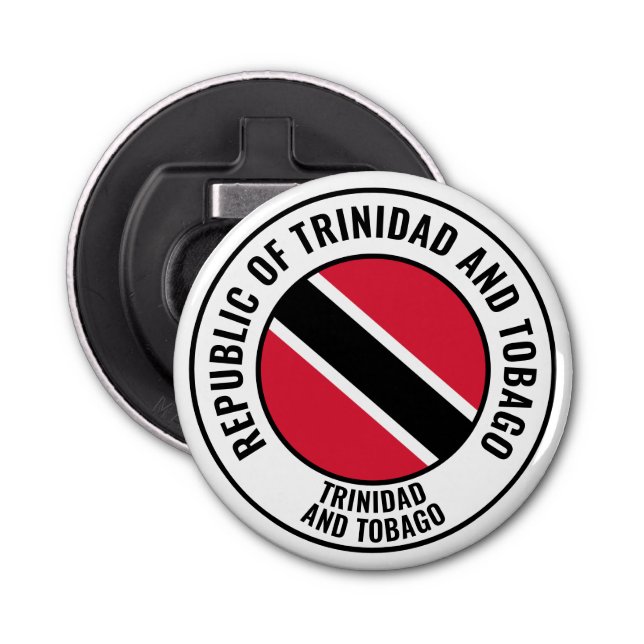 Trinidad and Tobago Flag Gorgeous Patriotic Bottle Opener (Front)