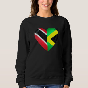 Trinidad and Tobago Flag Jamaica Jamaican Flag Tri Sweatshirt