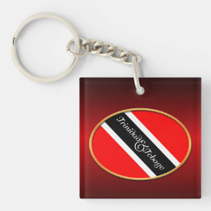 Trinidad and Tobago Flag Key Ring