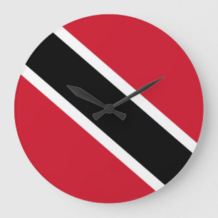 Trinidad and Tobago Flag Large Clock