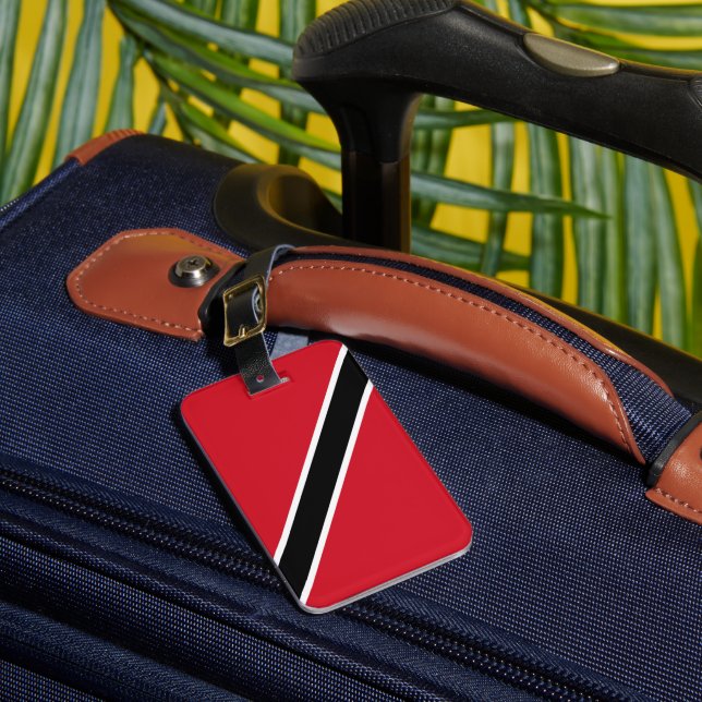 Trinidad and Tobago flag Luggage Tag (Front Insitu 1)