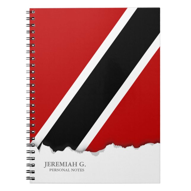 Trinidad and Tobago Flag Notebook (Front)