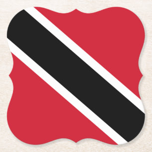 Trinidad and Tobago Flag Paper Coaster