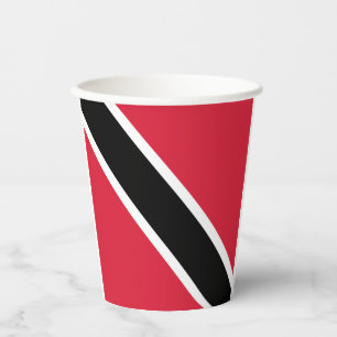 Trinidad and Tobago flag paper cups