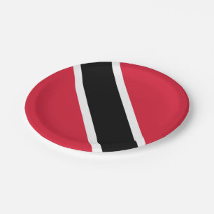 Trinidad and Tobago flag Paper Plate