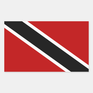 Trinidad and Tobago Flag Rectangular Sticker