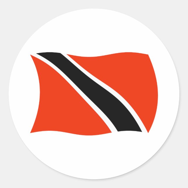 Trinidad and Tobago Flag Sticker (Front)