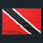 Trinidad and Tobago Flag Tea Towel<br><div class="desc">Trinidad & Tobago kitchen towel with a classic T&T flag design.Text can be customised.This towel is a must have for all T&T kitchens! Get one or more today for yourself, your family or a friend.</div>