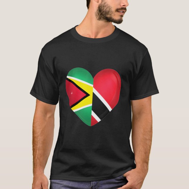 Trinidad And Tobago Flag Trini Guyana Guyanese Fla T-Shirt (Front)