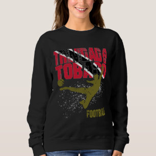 Trinidad And Tobago Gold Football And Soccer Playe Sweatshirt
