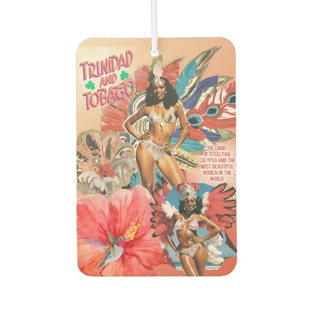 Trinidad and Tobago Iconic Carnival Air Freshener (Front)