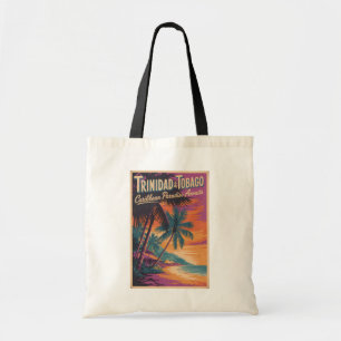 Trinidad and Tobago Landscape Illustration Travel  Tote Bag