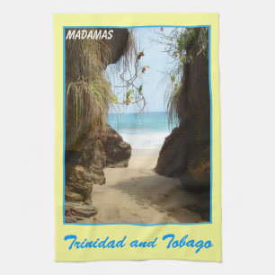 Trinidad and Tobago Madamas Beach Tea Towel