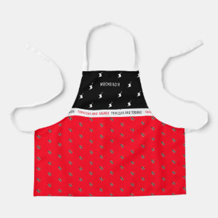 Trinidad and Tobago Map & Flag with Name Apron