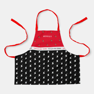 Trinidad and Tobago Map & Flag with Name Apron