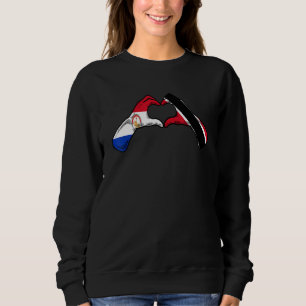 Trinidad And Tobago Paraguay Flag Heart Mix Herita Sweatshirt