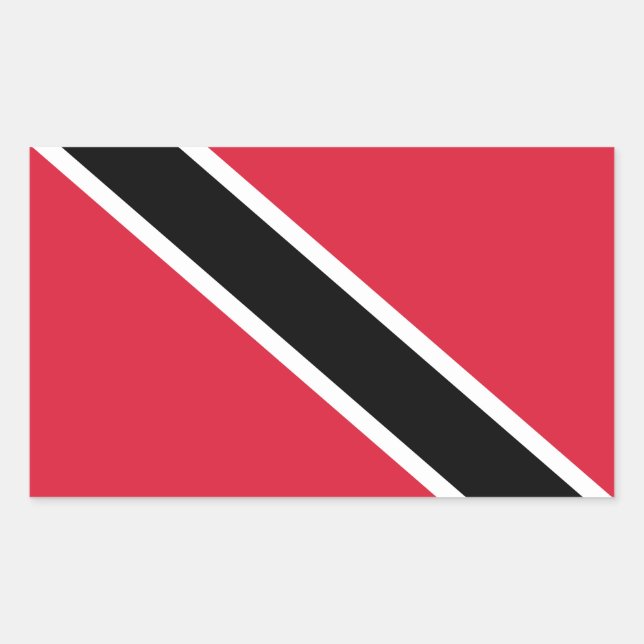 Trinidad and Tobago Rectangular Sticker (Front)