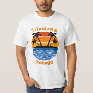 Trinidad and Tobago Retro Sunset T-Shirt