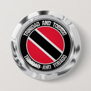 Trinidad and Tobago Round Emblem 7.5 Cm Round Badge